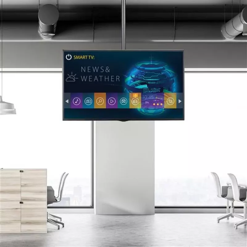 StarTech.com TV-Deckenhalterung – Vollbewegliche universelle Hängehalterung für einen Bildschirm mit verstellbarem Teleskop-Langmast – Neigung / Schwenkung – VESA-Halterung für 32 inch-75 inch Displays