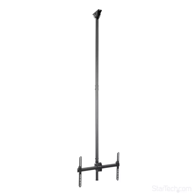 StarTech.com TV-Deckenhalterung – Vollbewegliche universelle Hängehalterung für einen Bildschirm mit verstellbarem Teleskop-Langmast – Neigung / Schwenkung – VESA-Halterung für 32 inch-75 inch Displays