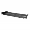 StarTech.com 1U Server-Rackablage – universelle belüftete Rackmontage-Auslegerwanne für 19-Zoll-Netzwerkgeräte-Rack & -Schrank – robuste Stahlausführung – Tragfähigkeit 44 lb/20 kg – 7 Zoll tiefe Ablage, schwarz