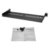 StarTech.com 1U Server-Rackablage – universelle belüftete Rackmontage-Auslegerwanne für 19-Zoll-Netzwerkgeräte-Rack & -Schrank – robuste Stahlausführung – Tragfähigkeit 44 lb/20 kg – 7 Zoll tiefe Ablage, schwarz
