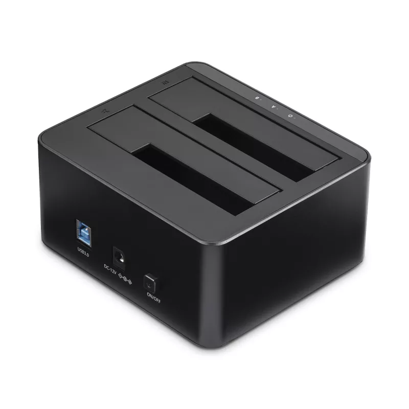 StarTech.com Dual-Bay USB 3.0 auf SATA Festplatten-Dockingstation, USB Festplatten-Dock, Externe 2,5/3,5 Zoll SATA I/II/III SSD/HDD Dockingstation, Hot-Swap-Festplattenschächte, Top-Loading