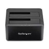 StarTech.com Dual-Bay USB 3.0 auf SATA Festplatten-Dockingstation, USB Festplatten-Dock, Externe 2,5/3,5 Zoll SATA I/II/III SSD/HDD Dockingstation, Hot-Swap-Festplattenschächte, Top-Loading