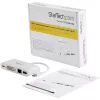 StarTech.com USB-C-Multiport-Adapter – USB-C auf DVI-D (Digital) Videoadapter mit 60 W Power Delivery Durchgangsladung, GbE, USB-A – Tragbare Mini-Dockingstation für USB Type-C/Thunderbolt 3 Laptops