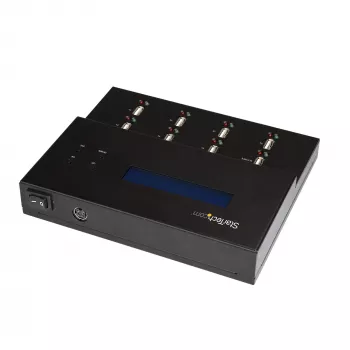 StarTech.com Eigenständiger 1-auf-7 USB-USB-Stick-Duplikator und -Radierer, Multi-USB-Flash-Laufwerk-Kopierer, System- und Datei- sowie Gesamtlaufwerkskopie mit 1,5 GB/min, Einfach- und 3-Durchlauf-Löschung, LCD-Anzeige – TAA