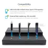 StarTech.com Eigenständiger 1-auf-7 USB-USB-Stick-Duplikator und -Radierer, Multi-USB-Flash-Laufwerk-Kopierer, System- und Datei- sowie Gesamtlaufwerkskopie mit 1,5 GB/min, Einfach- und 3-Durchlauf-Löschung, LCD-Anzeige – TAA