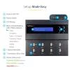 StarTech.com Eigenständiger 1-auf-7 USB-USB-Stick-Duplikator und -Radierer, Multi-USB-Flash-Laufwerk-Kopierer, System- und Datei- sowie Gesamtlaufwerkskopie mit 1,5 GB/min, Einfach- und 3-Durchlauf-Löschung, LCD-Anzeige – TAA