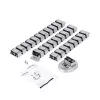 StarTech.com Kabel-Management-Spine, Kabelhülle, Schreibtisch, Kunststoff, Stahl, Silber