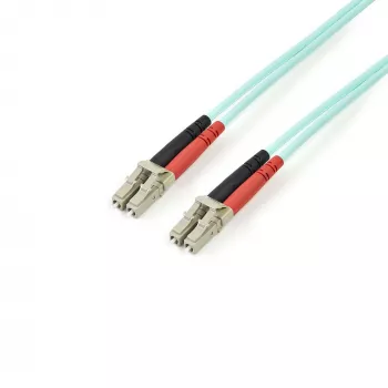 StarTech.com 3m (10ft) LC/UPC zu LC/UPC OM4 Multimode-Glasfaserkabel, 50/125µm LOMMF/VCSEL Zipcord-Faser, 100G, geringe Einfügedämpfung – LSZH Glasfaser-Jumperkabel