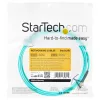 StarTech.com 3m (10ft) LC/UPC zu LC/UPC OM4 Multimode-Glasfaserkabel, 50/125µm LOMMF/VCSEL Zipcord-Faser, 100G, geringe Einfügedämpfung – LSZH Glasfaser-Jumperkabel