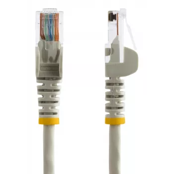StarTech.com Cat5e Ethernet-Patchkabel mit rastnasenfreien RJ45-Steckern – 7 m, Grau