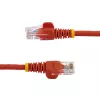 StarTech.com Cat5e Ethernet-Patchkabel mit snagless RJ45-Steckern – 10 m, Rot