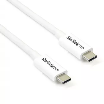 StarTech.com Thunderbolt 3 Kabel - 20Gbps - 2m - Weiß - Thunderbolt-, USB- und DisplayPort-kompatibel