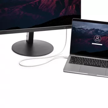 StarTech.com Thunderbolt 3 Kabel - 20Gbps - 2m - Weiß - Thunderbolt-, USB- und DisplayPort-kompatibel