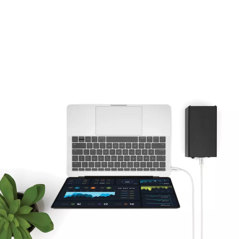 StarTech.com Thunderbolt 3 Kabel - 20Gbps - 2m - Weiß - Thunderbolt-, USB- und DisplayPort-kompatibel