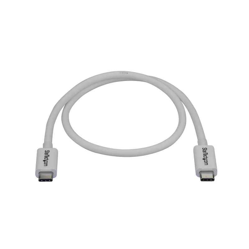 StarTech.com Thunderbolt 3 Kabel – 40 Gbit/s – 0,5 m – Weiß – Thunderbolt, USB und DisplayPort kompatibel