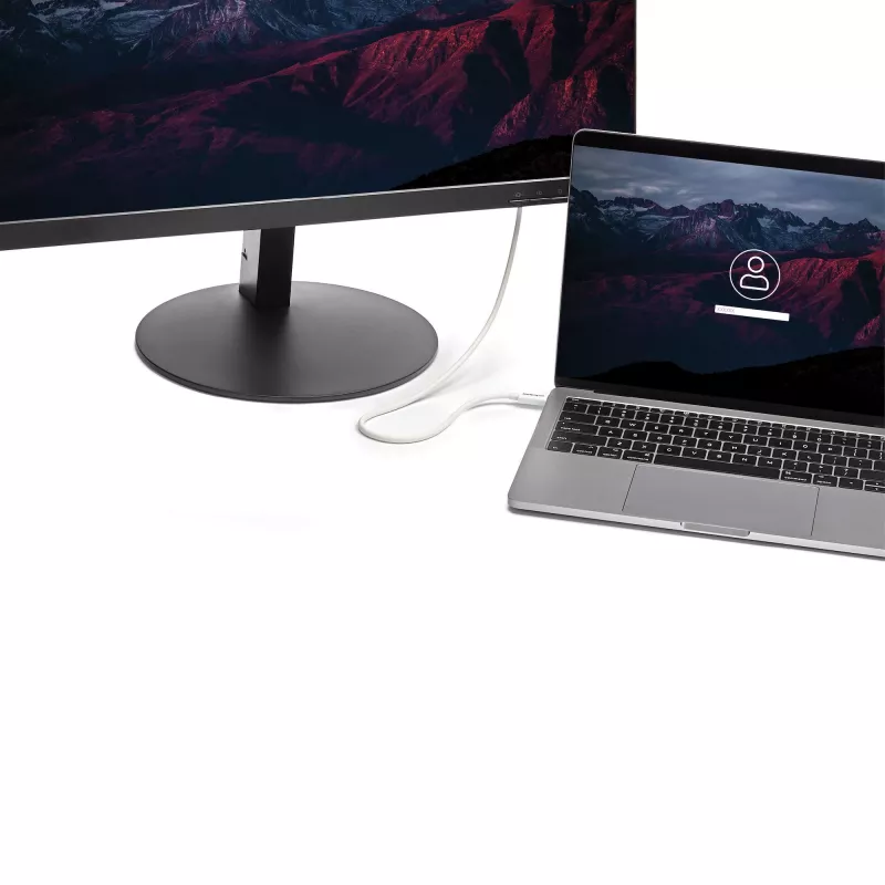 StarTech.com Thunderbolt 3 Kabel – 40 Gbit/s – 0,5 m – Weiß – Thunderbolt, USB und DisplayPort kompatibel