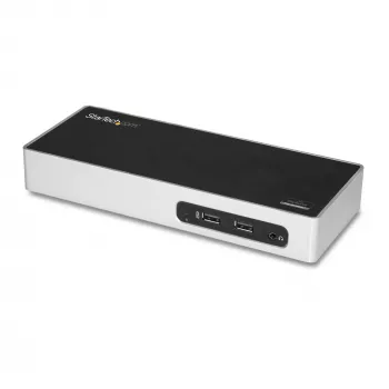 StarTech.com USB 3.0 Dockingstation - Dual-Monitor Laptop-Dockingstation mit HDMI & DVI/VGA-Video - 6-Port USB 3.1 Gen 1 5Gbps Hub, GbE, Audio - Universal Type-A Dock - Windows & Mac