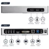 StarTech.com USB 3.0 Dockingstation - Dual-Monitor Laptop-Dockingstation mit HDMI & DVI/VGA-Video - 6-Port USB 3.1 Gen 1 5Gbps Hub, GbE, Audio - Universal Type-A Dock - Windows & Mac