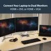 StarTech.com USB 3.0 Dockingstation - Dual-Monitor Laptop-Dockingstation mit HDMI & DVI/VGA-Video - 6-Port USB 3.1 Gen 1 5Gbps Hub, GbE, Audio - Universal Type-A Dock - Windows & Mac