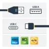StarTech.com USB-A-auf-USB-C-Kabel – abgewinkelt – M/M – 1 m – USB 2.0
