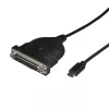 StarTech.com USB-C auf Parallel Druckerkabel, Schwarz, USB C, DB25, 1,83 m, Stecker/Buchse, CE, RoHS