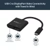 StarTech.com USB-C auf DisplayPort-Adapter mit Power Delivery – 4K 60Hz HBR2 – USB Type-C zu DP 1.2 Monitor-Video-Konverter mit Aufladung – 60W PD Passthrough – Thunderbolt 3 kompatibel