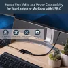 StarTech.com USB-C auf DisplayPort-Adapter mit Power Delivery – 4K 60Hz HBR2 – USB Type-C zu DP 1.2 Monitor-Video-Konverter mit Aufladung – 60W PD Passthrough – Thunderbolt 3 kompatibel