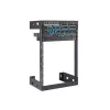 StarTech.com 15U 19 Zoll Wandmontage Netzwerk-Rack – 12 Zoll tief, 2-Pfosten Open-Frame Serverraum-Rack für Daten/AV/IT/Computergeräte/Patchpanel mit Käfigmuttern & Schrauben, 90 kg Tragfähigkeit, Schwarz