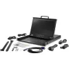 StarTech.com Rackmount KVM-Konsole HD 1080p - Single Port VGA KVM mit 17 Zoll LCD-Monitor für Server-Rack - Voll ausgestattete 1U LCD KVM-Schublade mit Kabeln & Hardware - USB-Unterstützung - 50.000 MTBF