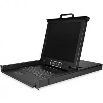 StarTech.com 8-Port-Rackmount-KVM-Konsole mit 1,8-m-Kabeln - Integrierter KVM-Switch mit 17-Zoll-LCD-Monitor - Voll ausgestattete 1HE-LCD-KVM-Schublade - OSD-KVM - Langlebig mit 50.000 Stunden MTBF - USB + VGA Unterstützung