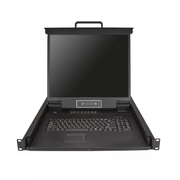 StarTech.com 16-Port Rackmount KVM-Konsole mit 1,83-m-Kabeln – Integrierter KVM-Switch mit 19-Zoll-LCD-Monitor – Voll ausgestattete 1HE-LCD-KVM-Schublade – OSD-KVM – Langlebig, 50.000 Stunden MTBF – USB- und VGA-Unterstützung