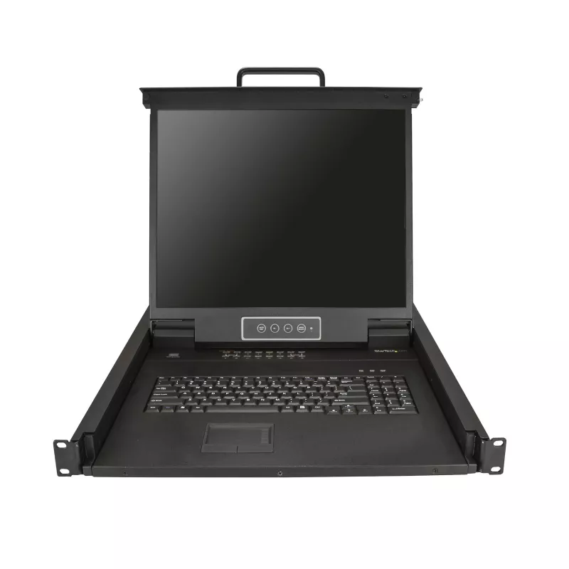 StarTech.com 16-Port Rackmount KVM-Konsole mit 1,83-m-Kabeln – Integrierter KVM-Switch mit 19-Zoll-LCD-Monitor – Voll ausgestattete 1HE-LCD-KVM-Schublade – OSD-KVM – Langlebig, 50.000 Stunden MTBF – USB- und VGA-Unterstützung