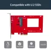 StarTech.com U.2-zu-PCIe-Adapter für 2,5-Zoll-U.2-NVMe-SSD – SFF-8639 – x4 PCI Express 4.0
