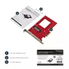 StarTech.com U.2-zu-PCIe-Adapter für 2,5-Zoll-U.2-NVMe-SSD – SFF-8639 – x4 PCI Express 4.0