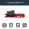 StarTech.com U.2 (SFF-8643) zu M.2 PCI Express 3.0 x4 Host-Adapterkarte für 2,5” U.2 NVMe SSD
