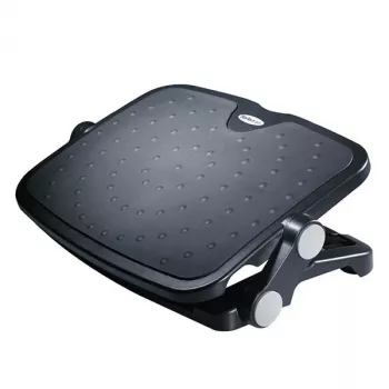 StarTech.com Verstellbare Untertisch-Fußstütze, Schwarz, Aluminium, Kunststoff, -30 - 0°, RoHS, TAA, REACH, CE, 45 cm, 35 cm