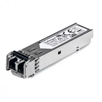 StarTech.com MSA-konformes SFP-Transceiver-Modul – 100BASE-FX ~ MSA-unverschlüsselter SFP-Transceiver – 100BASE-FX – 100-Mbit/s-Multimode-Faser (MMF) Optischer Transceiver – 100-Mbit/s-Ethernet-SFP – LC, 2 km – 1310 nm – DDM