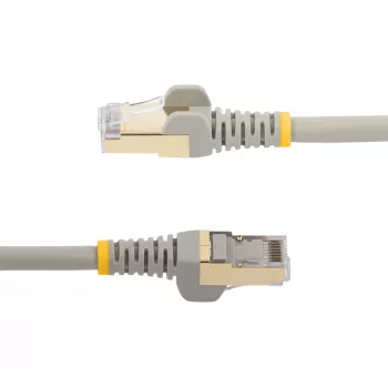 StarTech.com 3m CAT6a Ethernet-Kabel – 10 Gigabit abgeschirmtes, snagless RJ45 100W PoE Patchkabel – 10GbE STP Netzwerkkabel mit Zugentlastung – Grau, einzeln getestet/Verdrahtung UL-zertifiziert/TIA