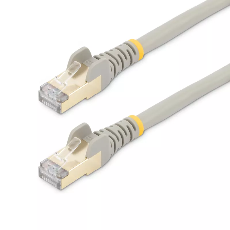 StarTech.com 3m CAT6a Ethernet-Kabel – 10 Gigabit abgeschirmtes, snagless RJ45 100W PoE Patchkabel – 10GbE STP Netzwerkkabel mit Zugentlastung – Grau, einzeln getestet/Verdrahtung UL-zertifiziert/TIA
