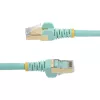 StarTech.com 3m CAT6a Ethernet-Kabel – 10 Gigabit geschirmtes, snagless RJ45 100W PoE Patchkabel – 10GbE STP Netzwerkkabel mit Zugentlastung – Aqua einzeln getestet/Verdrahtung UL-zertifiziert/TIA
