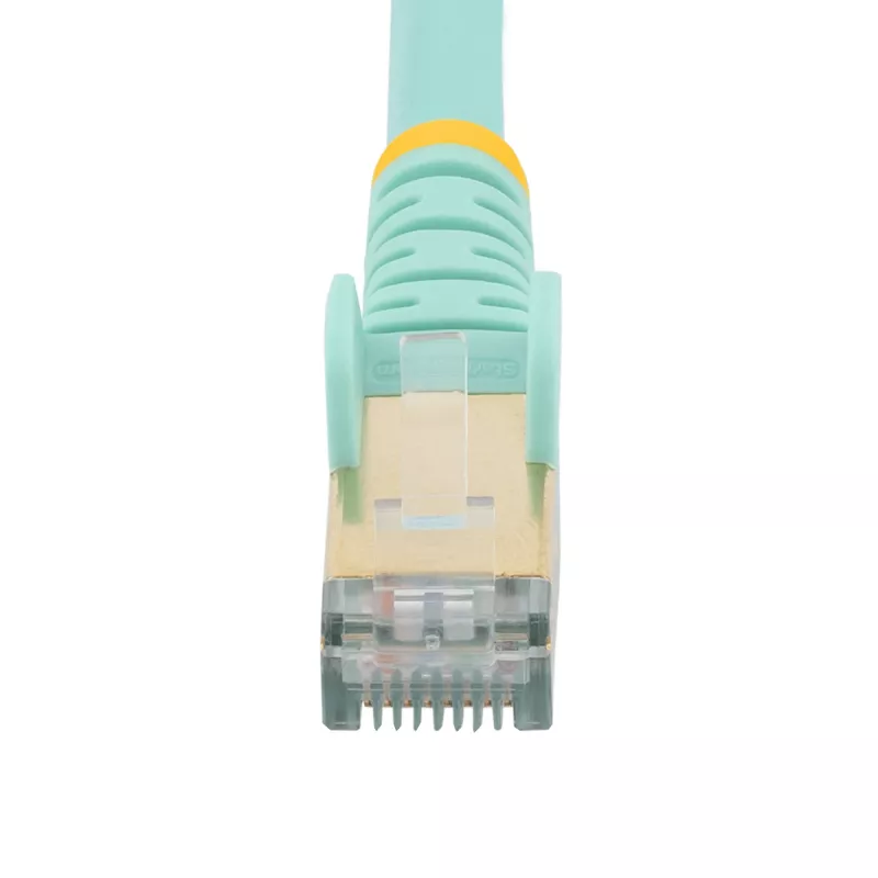 StarTech.com 3m CAT6a Ethernet-Kabel – 10 Gigabit geschirmtes, snagless RJ45 100W PoE Patchkabel – 10GbE STP Netzwerkkabel mit Zugentlastung – Aqua einzeln getestet/Verdrahtung UL-zertifiziert/TIA