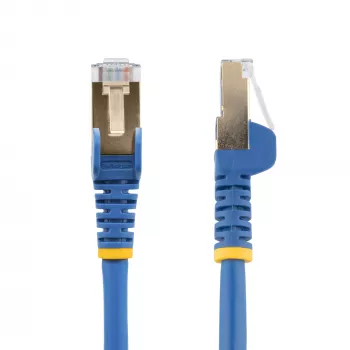 StarTech.com 0,50 m CAT6a Ethernet-Kabel – 10 Gigabit geschirmtes rastnasenschutz RJ45 100W PoE Patchkabel – 10GbE STP Netzwerkkabel mit Zugentlastung – Blau individuell getestet/Verkabelung UL-zertifiziert/TIA