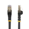 StarTech.com 0,50 m CAT6a Ethernet-Kabel – 10 Gigabit geschirmtes, snagless RJ45 100W PoE Patchkabel – 10GbE STP Netzwerkkabel mit Zugentlastung – Schwarz individuell getestet/Verkabelung UL-zertifiziert/TIA