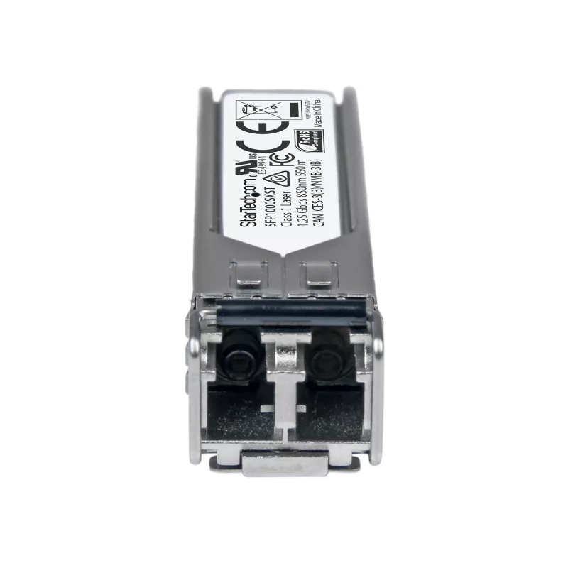 StarTech.com MSA-konformes SFP-Transceivermodul - 1000BASE-SX~MSA Uncoded SFP-Modul - 1000BASE-SX - 1GbE Multimode-Glasfaser-Transceiver (MMF) - 1GE Gigabit Ethernet SFP - LC 550m - 850nm - DDM
