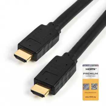 StarTech.com 4,6 m (15 Fuß) Premium zertifiziertes HDMI 2.0 Kabel mit Ethernet – High Speed Ultra HD 4K 60Hz HDMI Kabel HDR10 – Langes HDMI-Kabel (Stecker/Stecker) – Für UHD-Monitore, Fernseher, Displays