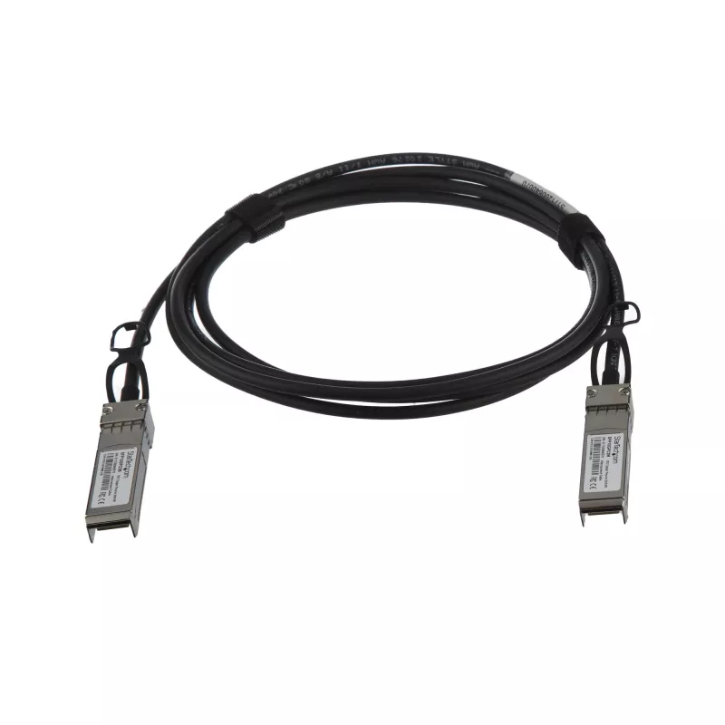StarTech.com MSA Uncoded Kompatibel 2m 10G SFP+ zu SFP+ Direct Attach Breakout-Kabel Twinax – 10 GbE SFP+ Kupfer DAC 10 Gbps Low Power Passives Transceiver-Modul DAC