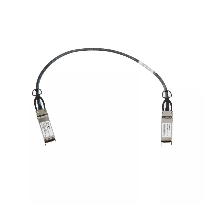 StarTech.com MSA Uncoded Kompatibel 0.5m 10G SFP+ auf SFP+ Direct Attach Breakout-Kabel Twinax - 10 GbE SFP+ Kupfer DAC 10 Gbps Low Power Passives Transceivermodul DAC