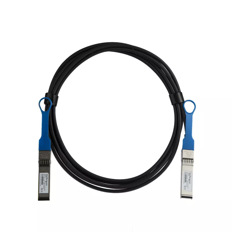 StarTech.com HPE JD097C kompatibles 3m 10G SFP+ zu SFP+ Direct Attach Kabel Twinax – 10GbE SFP+ Kupfer DAC 10 Gbit/s Low Power Passiv Mini-GBIC/Transceiver-Modul DAC Firepower A5500 5800