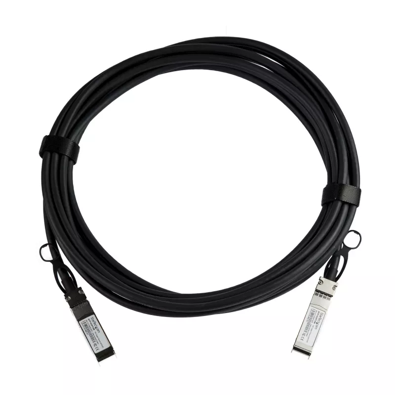 StarTech.com MSA Uncoded Kompatibels 5m 10G SFP+ auf SFP+ Direct Attach Breakout-Kabel Twinax – 10 GbE SFP+ Kupfer DAC 10 Gbit/s passives Transceiver-Modul mit geringem Stromverbrauch