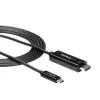 StarTech.com 1,8 m (6 ft.) USB-C-auf-HDMI-Kabel – 4K 60 Hz USB Typ C auf HDMI 2.0 Videoadapterkabel – Thunderbolt 3 kompatibel – Laptop an HDMI-Monitor/Display – DP 1.2 Alt Mode HBR2 – Schwarz